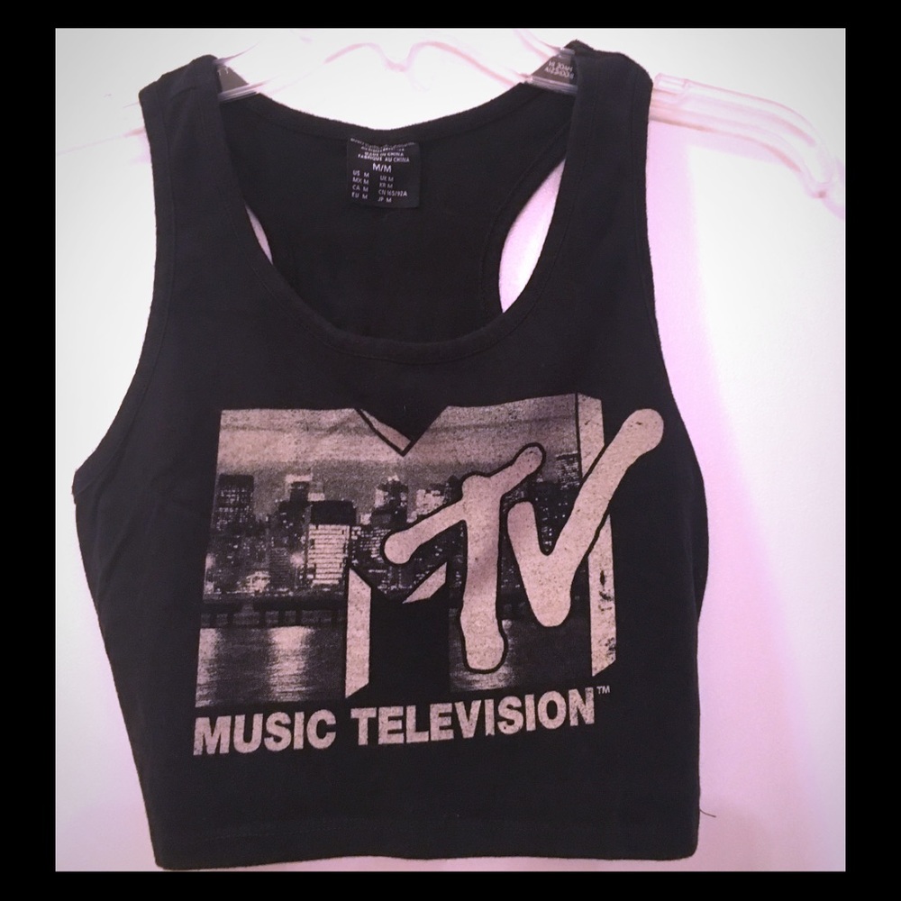Black crop top